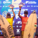 Arona corona a Carla Morera y Francisco Anglani como campeones de Europa sub14 en el Spring Surfest Las Américas Pro